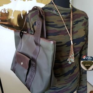 Long Champ Army green Ombre